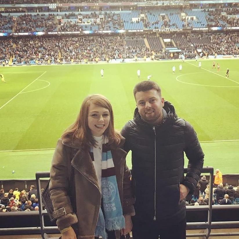 Jill's first ever Man City Match.
