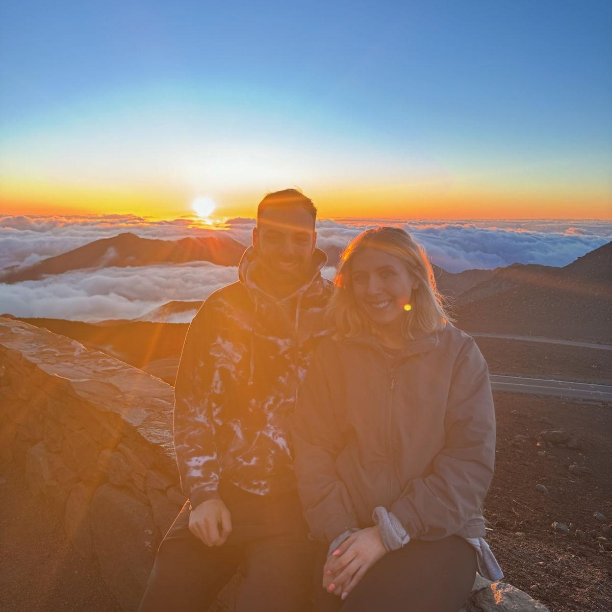 Spring 2024: Experiencing sunrise in Maui 10,000 feet up!