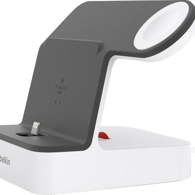 Belkin - PowerHouse Charging Dock for iPhone® and Apple Watch - White