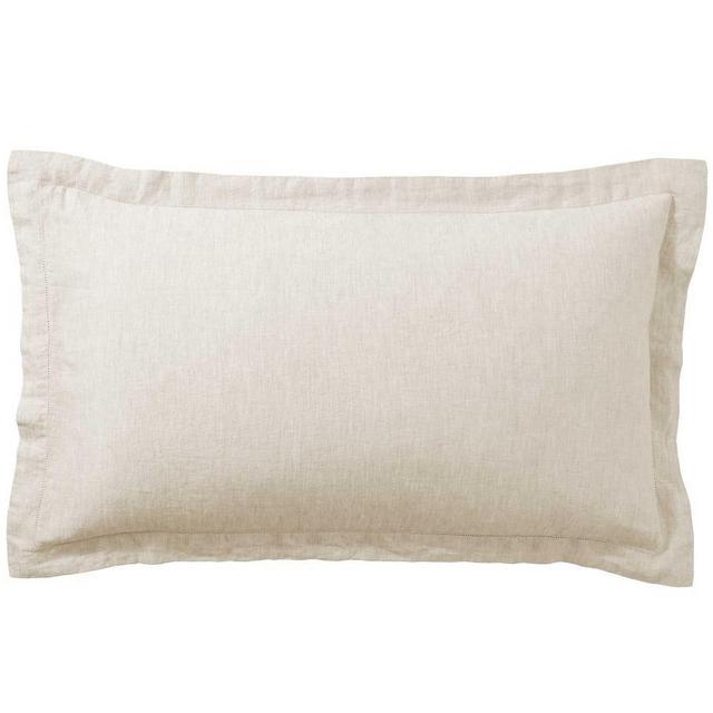 Neutral Belgian Linen Shams, King, Set of 2