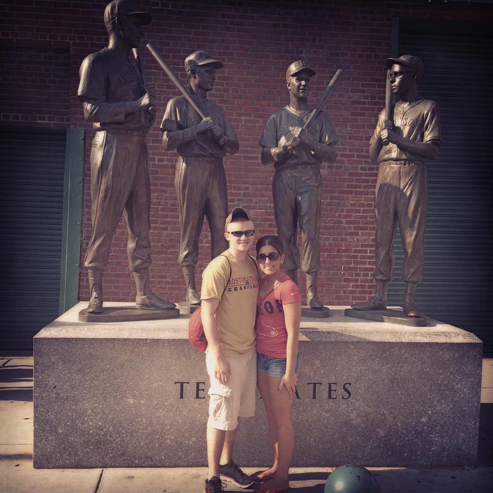 Angela's first Red Sox game!