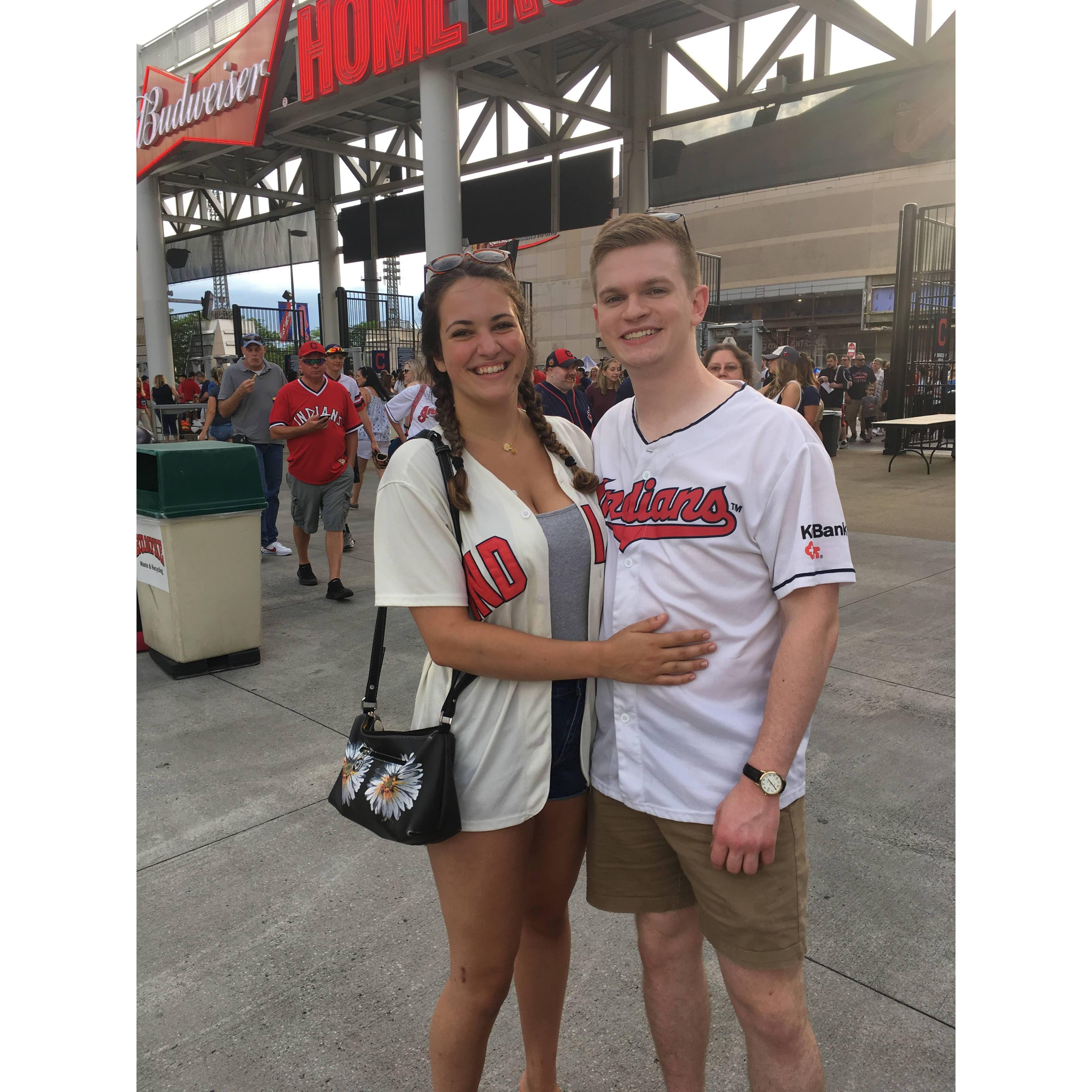 Cleveland baseball with the Piscuras!