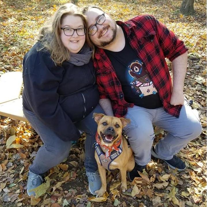 Hanging out at the dog park with Gracie and our friends - 2018