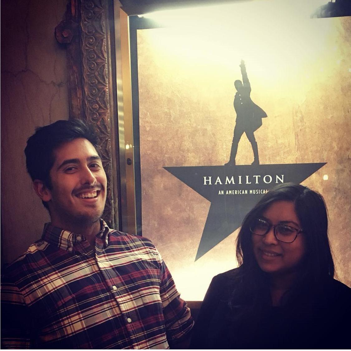 When we went to see Hamilton but Mickey dressed like Bob from Bob's Burger.