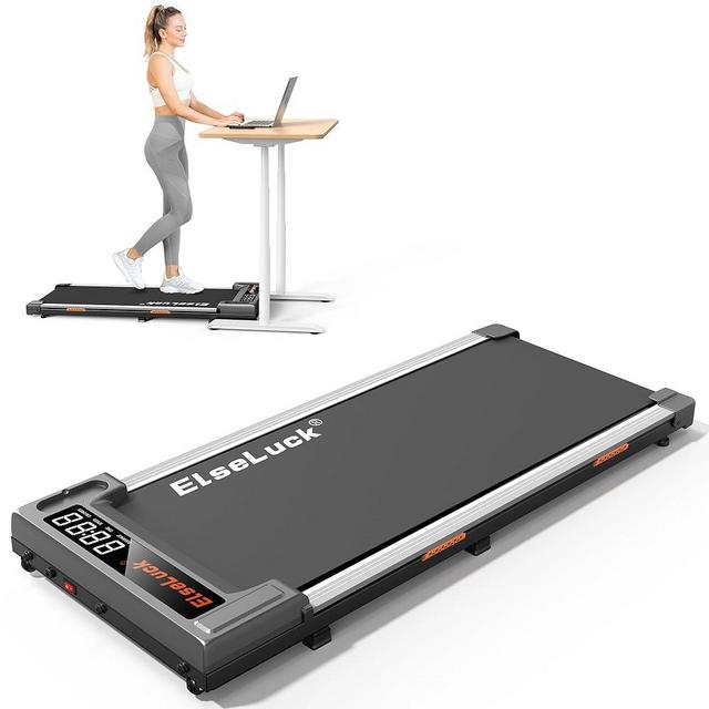 Elseluck Walking Pad, Under Desk Treadmill for Home Office, 2 in 1 Portable Walking Treadmill with Remote Control, Walking Jogging Machine in LED Display