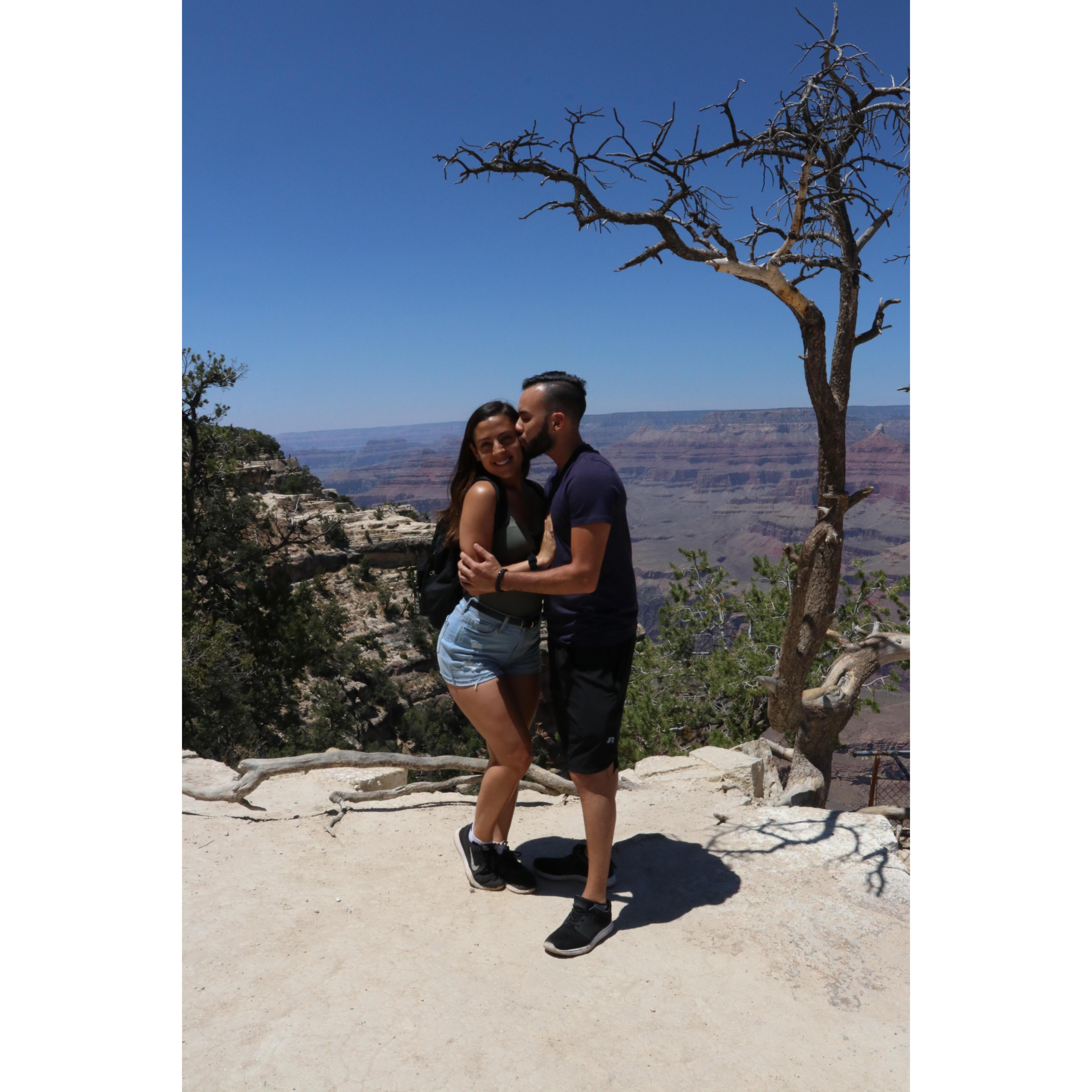 Our first time visiting the Grand Canyon in Arizona. July 2019