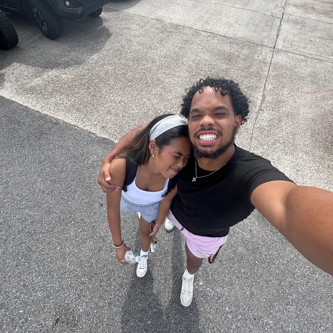 Brenen and Alexia on campus together!