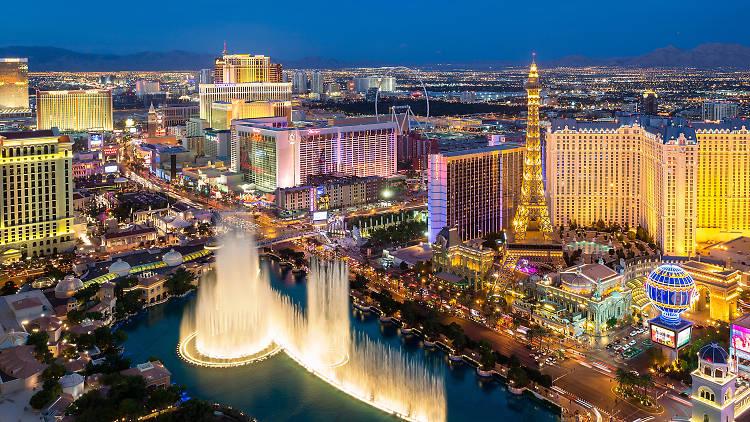 Sky view of the strip