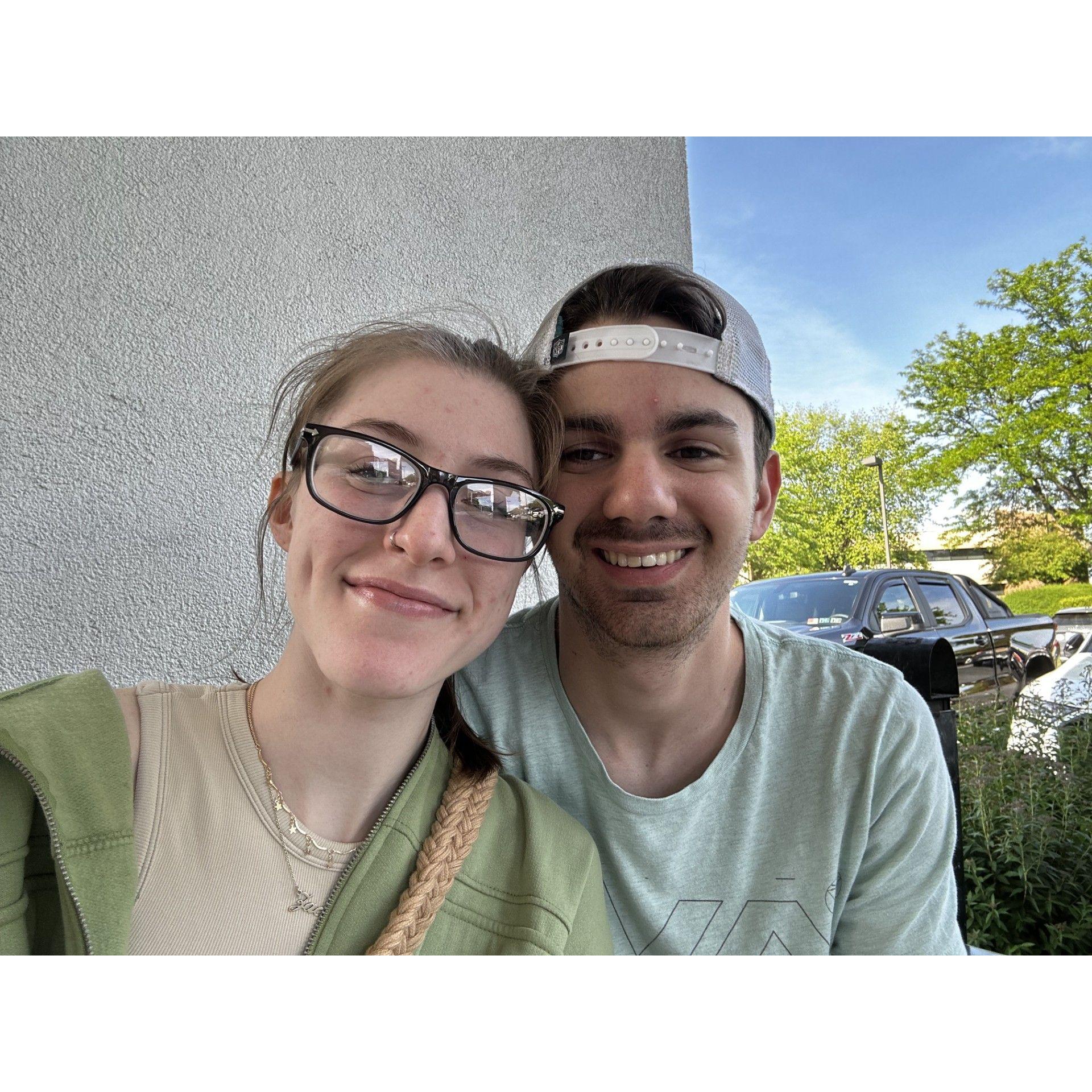 Going to see blink 182. Nicole's first time!