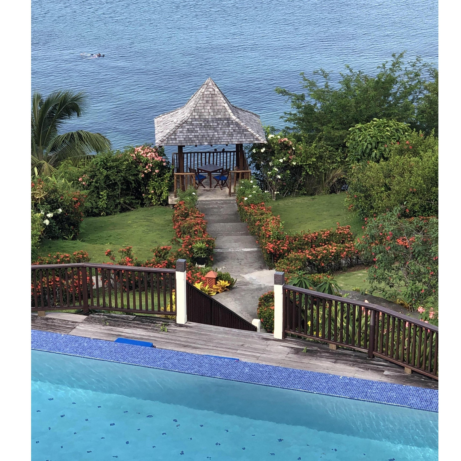 Where he proposed at the resort. Best vacation ever.