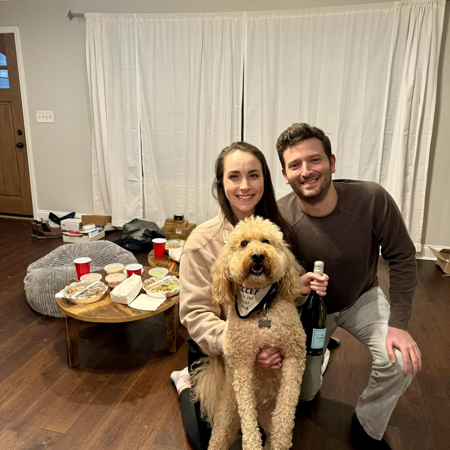 First day in our house:)