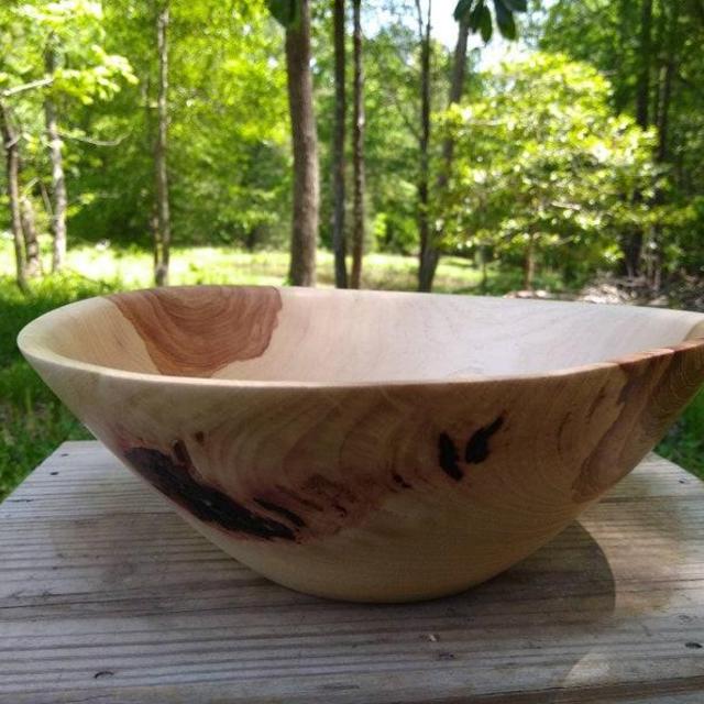 Natural Edge Wood Salad Bowl, Wooden Salad Serving Bowl for Two, Native Wood Salad Bowl, Wooden Salad Bowl, Wood Serving Bowl, Wooden Bowl