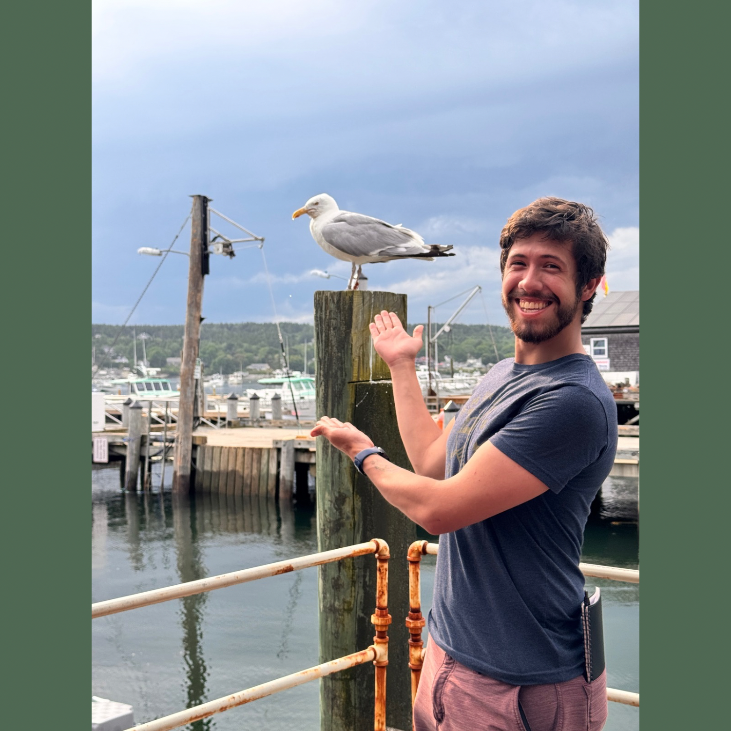 Pete, the executive manager at Beal’s Lobster Pier! Think we can ask him to officiate?