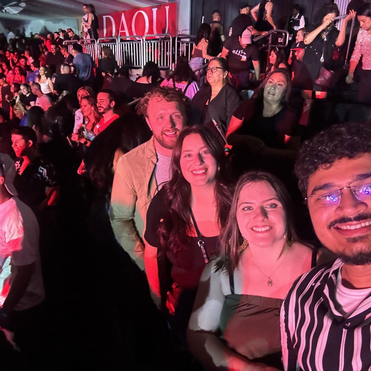 Don Omar concert with loved ones.