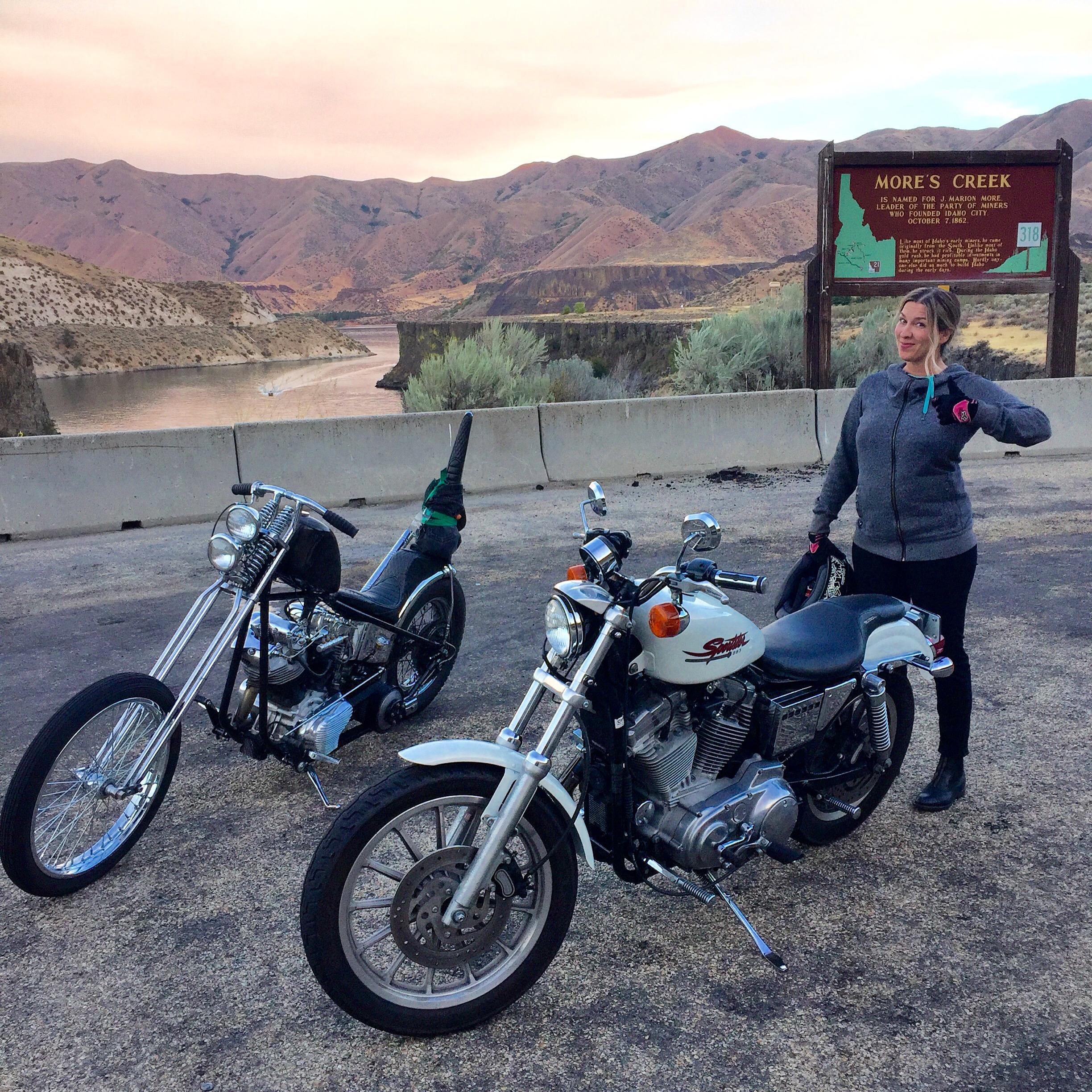 1st ride to Robie Creek on the Sportster.