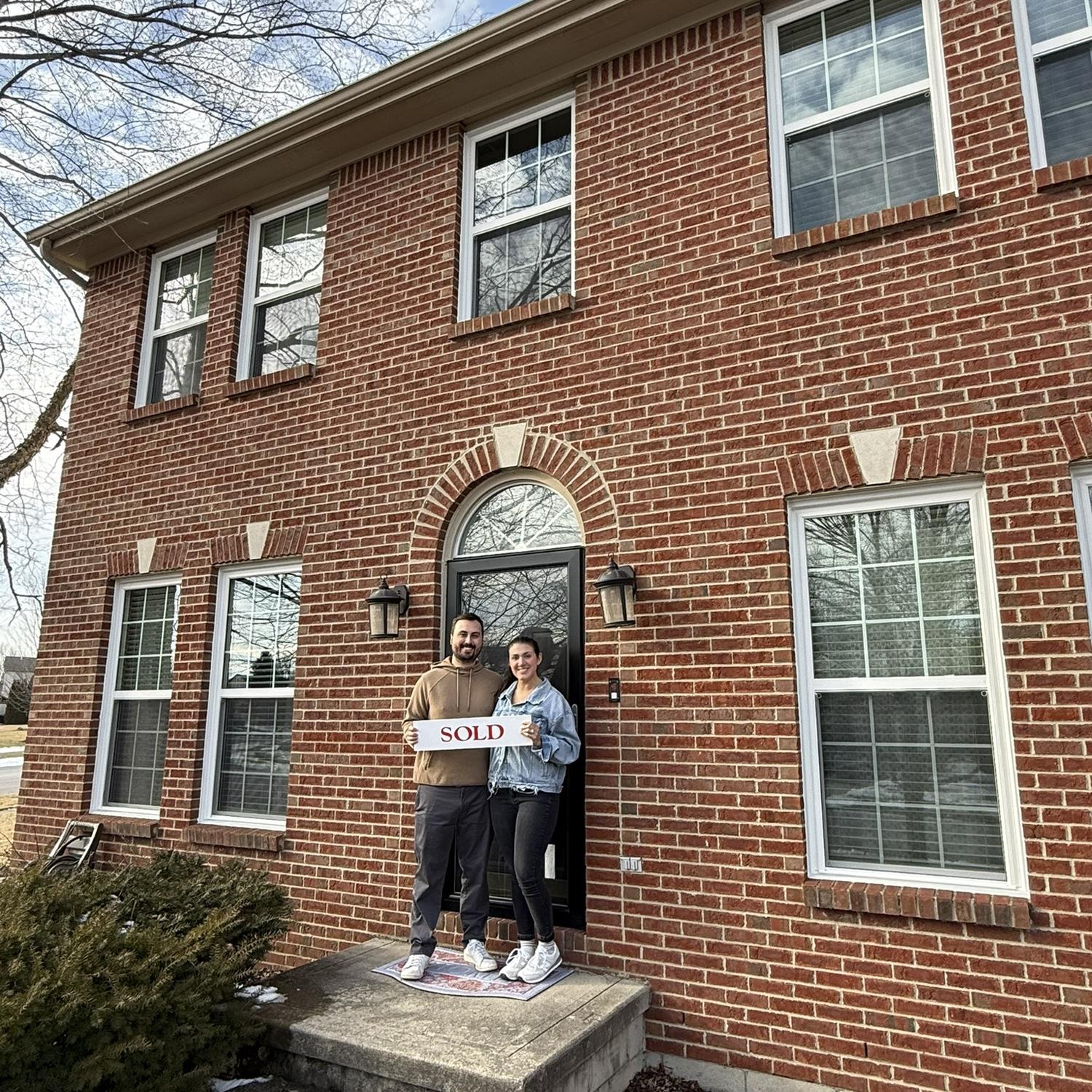 Closing on a house the same month we got engaged was SO fun and exciting!