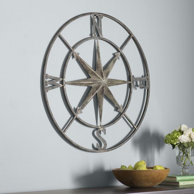 Round Compass Wall Décor