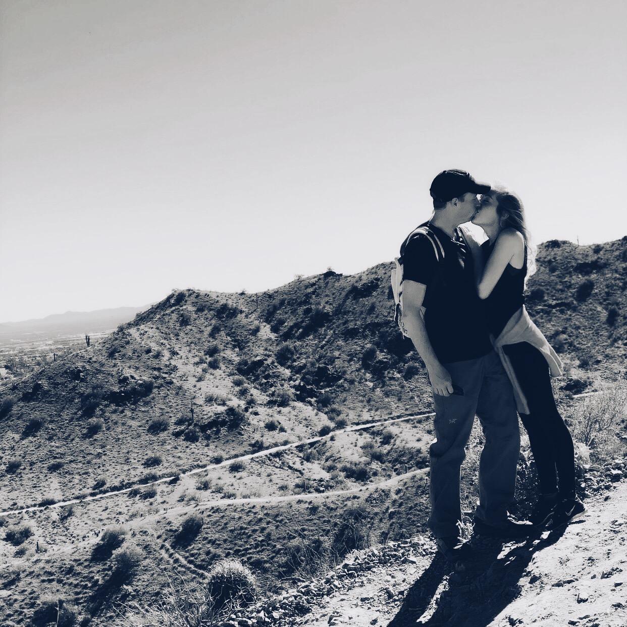 Hiking at South Mountain Park in south Phoenix
