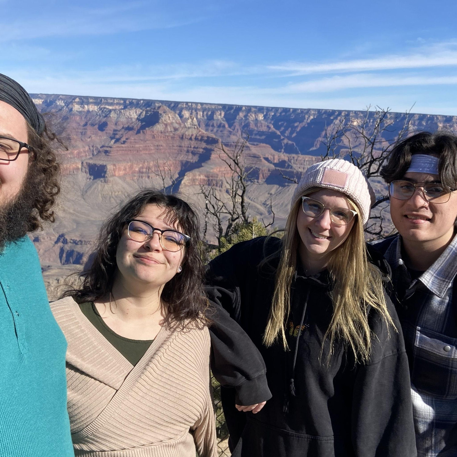 The guys' first time seeing the Grand Canyon!