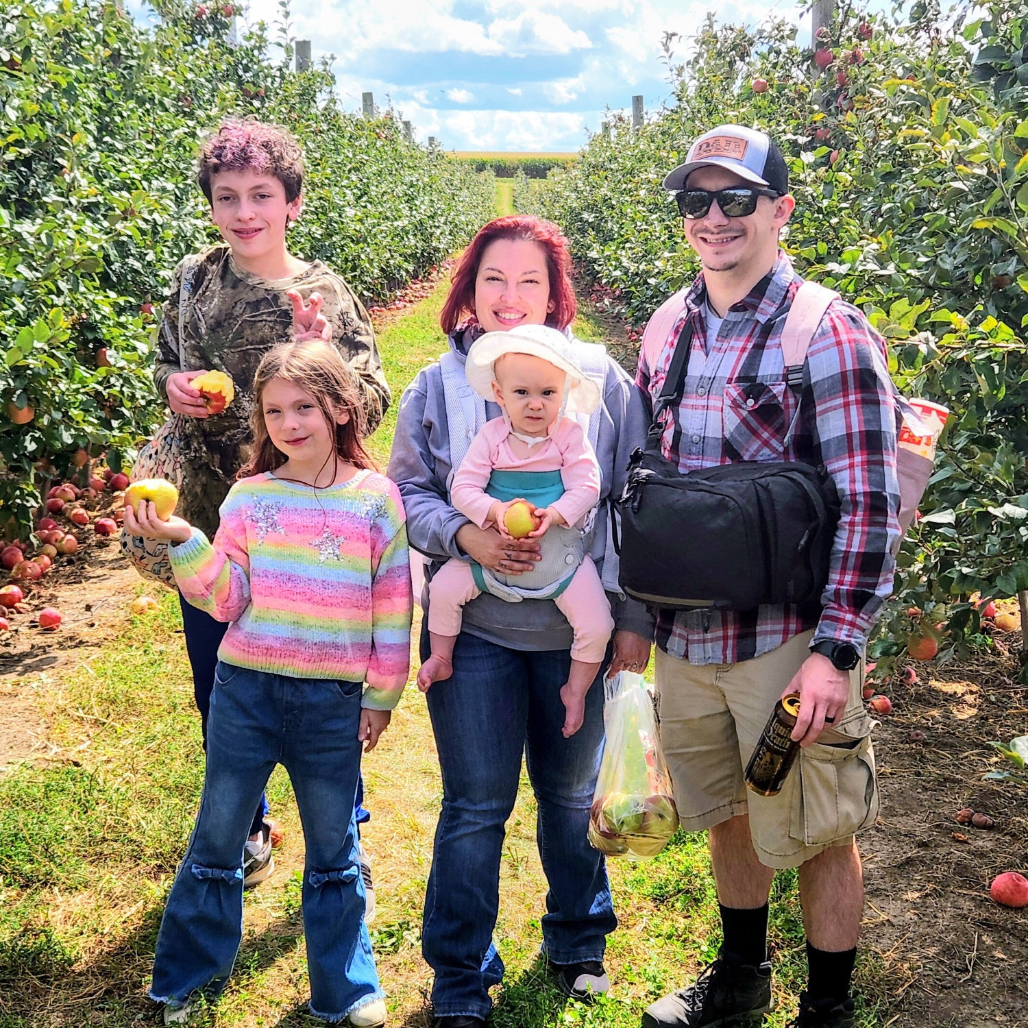Tanners orchard with our little family