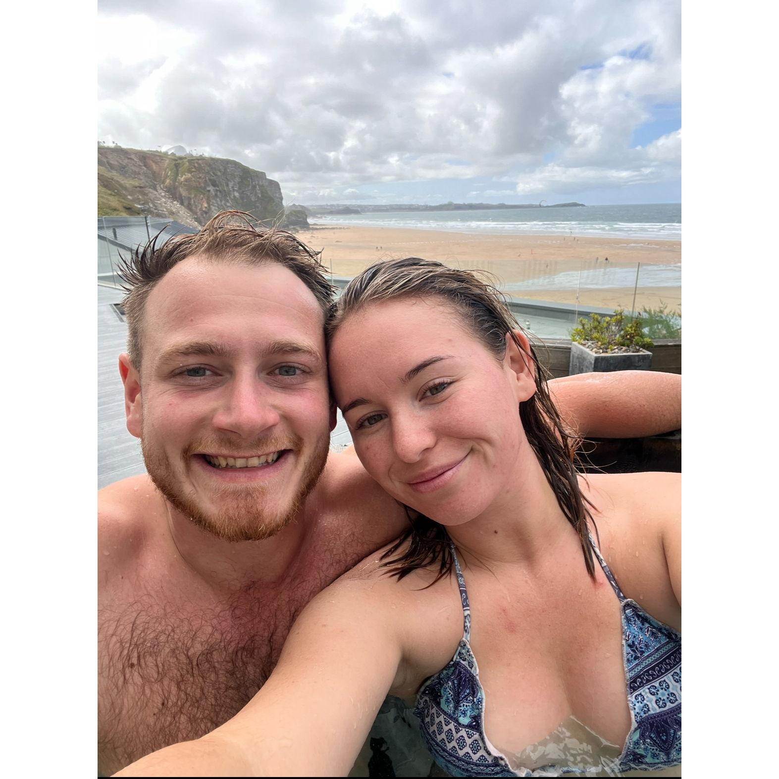 August 2023. Birthday surprise stay at watergate bay hotel and no idea we’d be engaged by that evening!