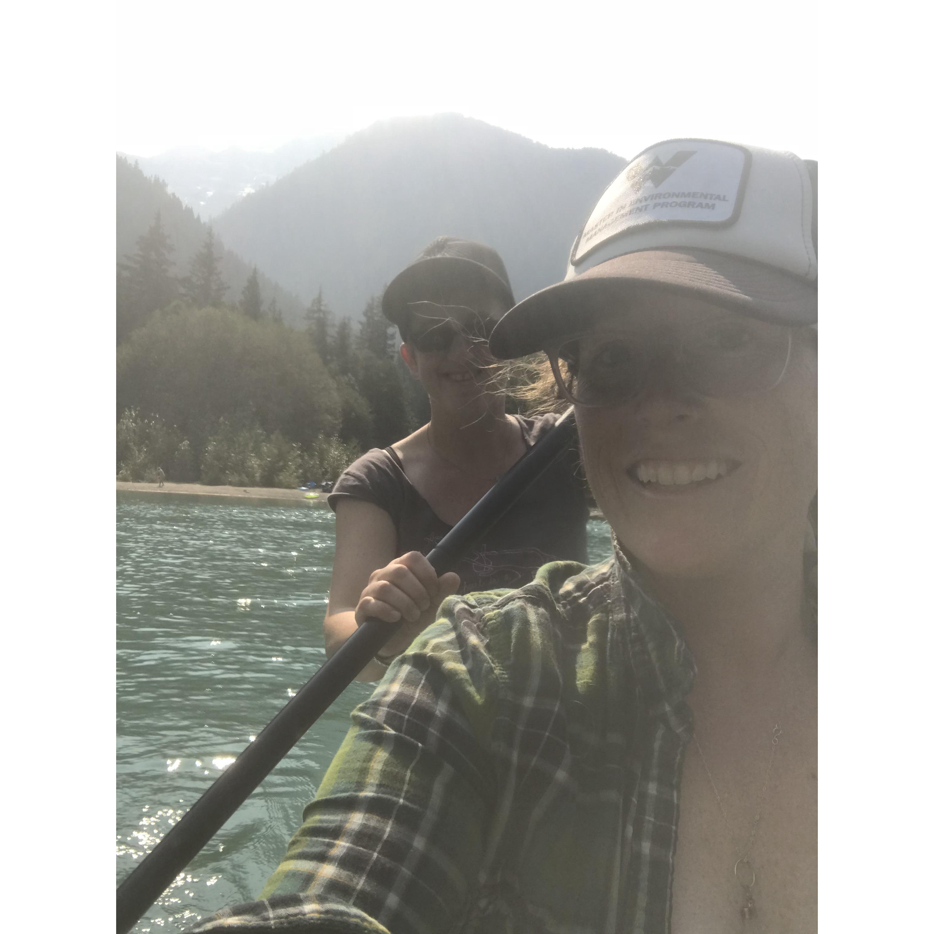 Paddle boarding in North Cascades