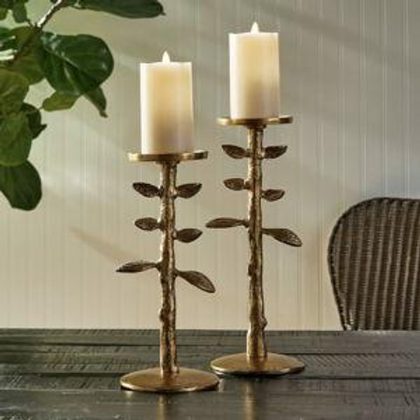 Briar Pillar Holders, Set of 2