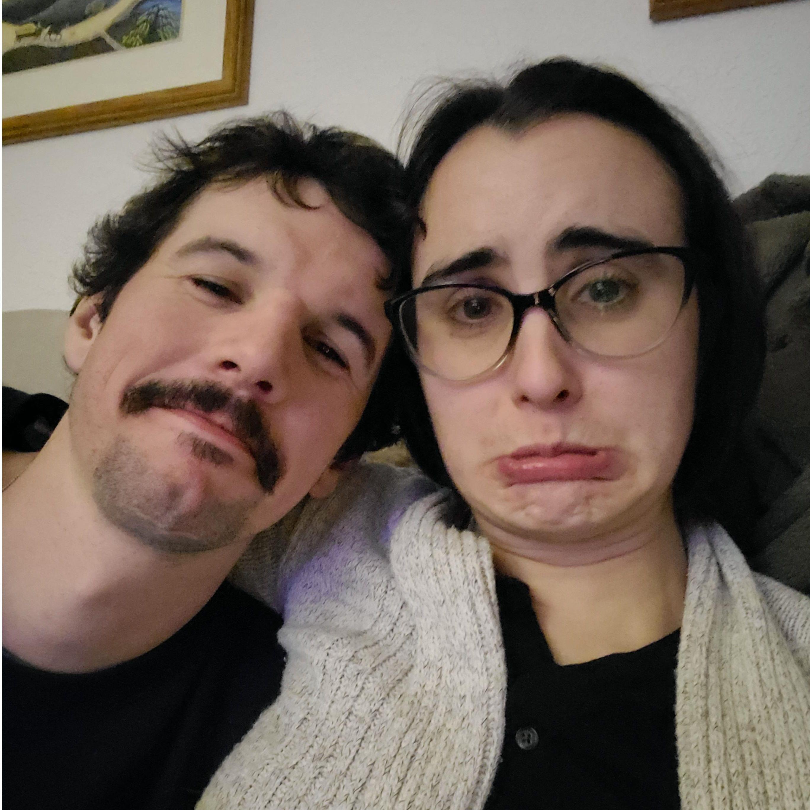Being goofballs.