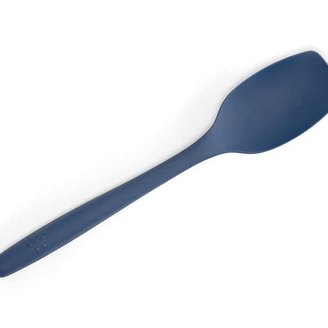 Misen Spoontula - Silicone Spoon Spatula Hybrid - Large Heat Resistant Silicone Spatulas For Nonstick Cookware, Blue