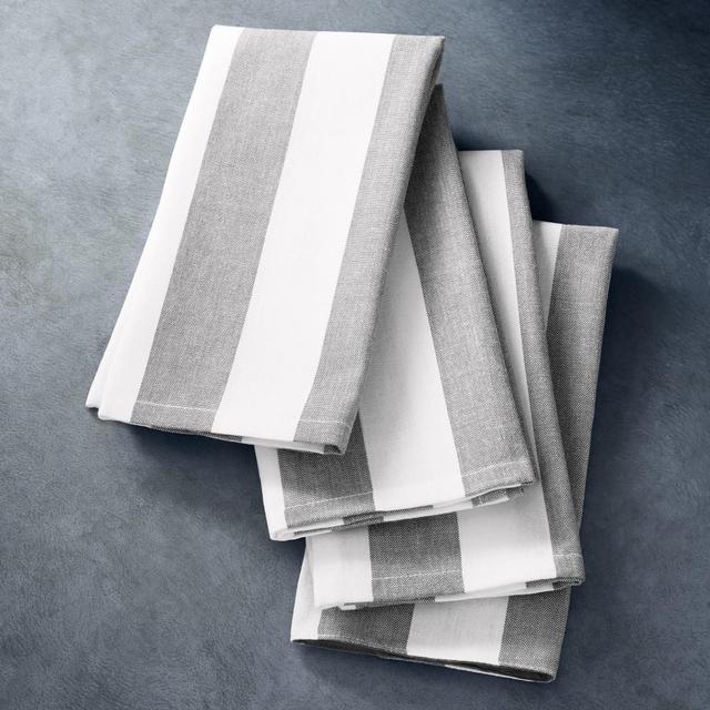 Open Kitchen by Williams Sonoma Chambray Napkins, Set of 4, Grey