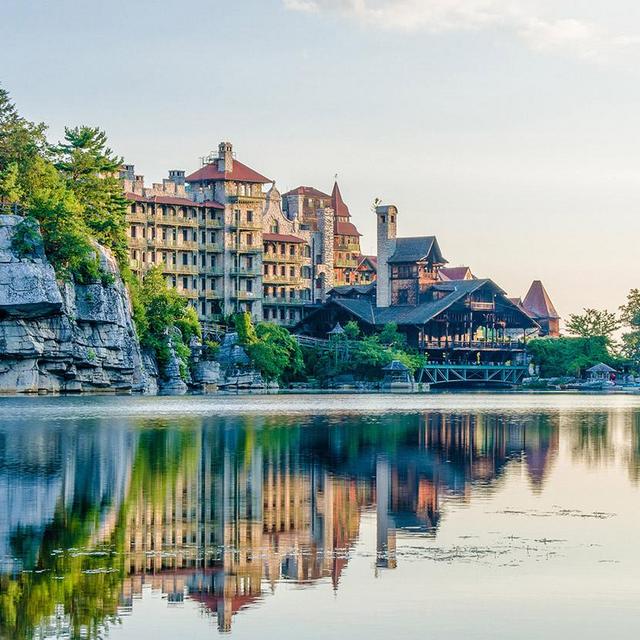 Mineral Pool Access during Mini-moon at Mohonk