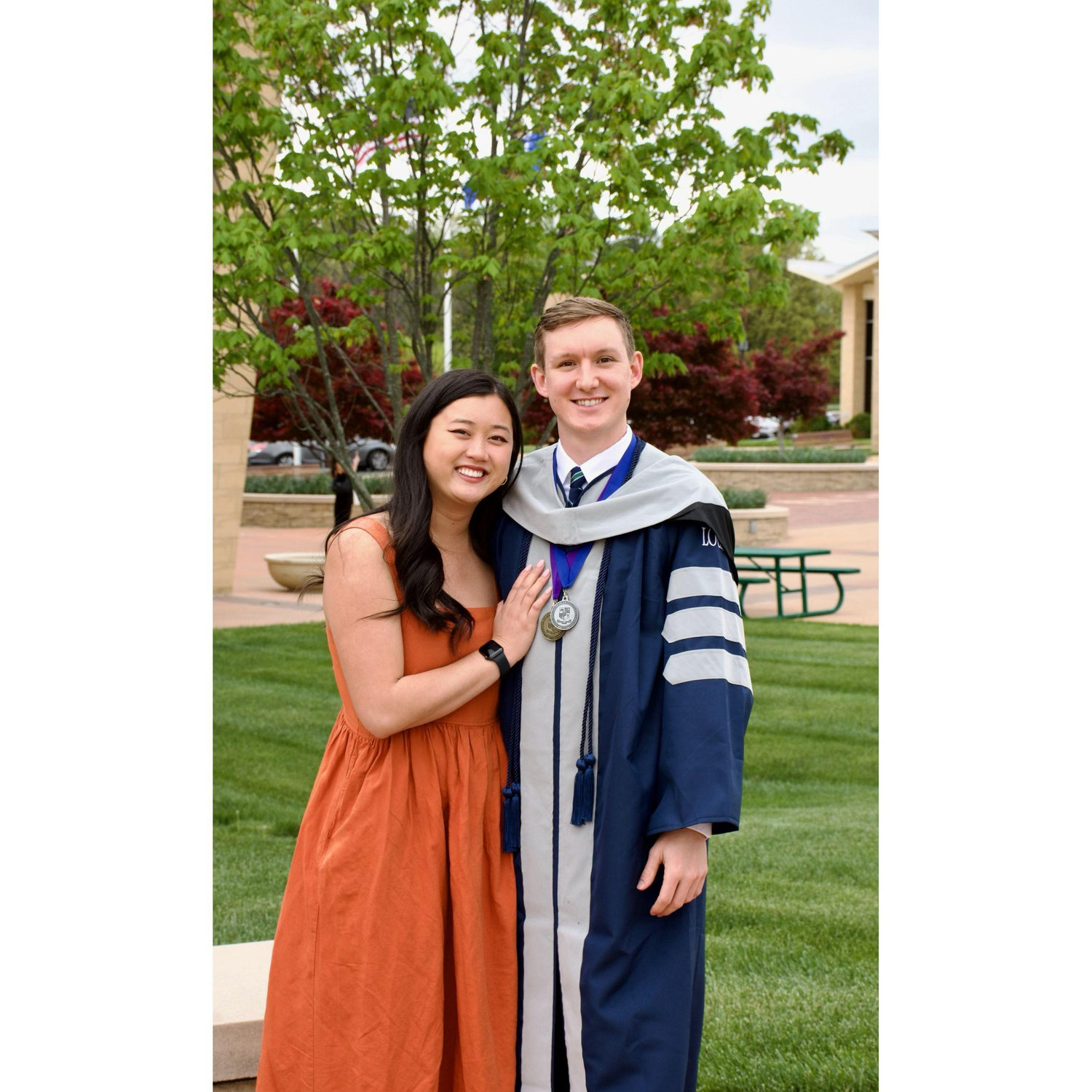 Celebrating Luke graduating from Logan!