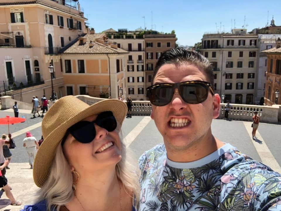 Rome at the Spanish Steps!