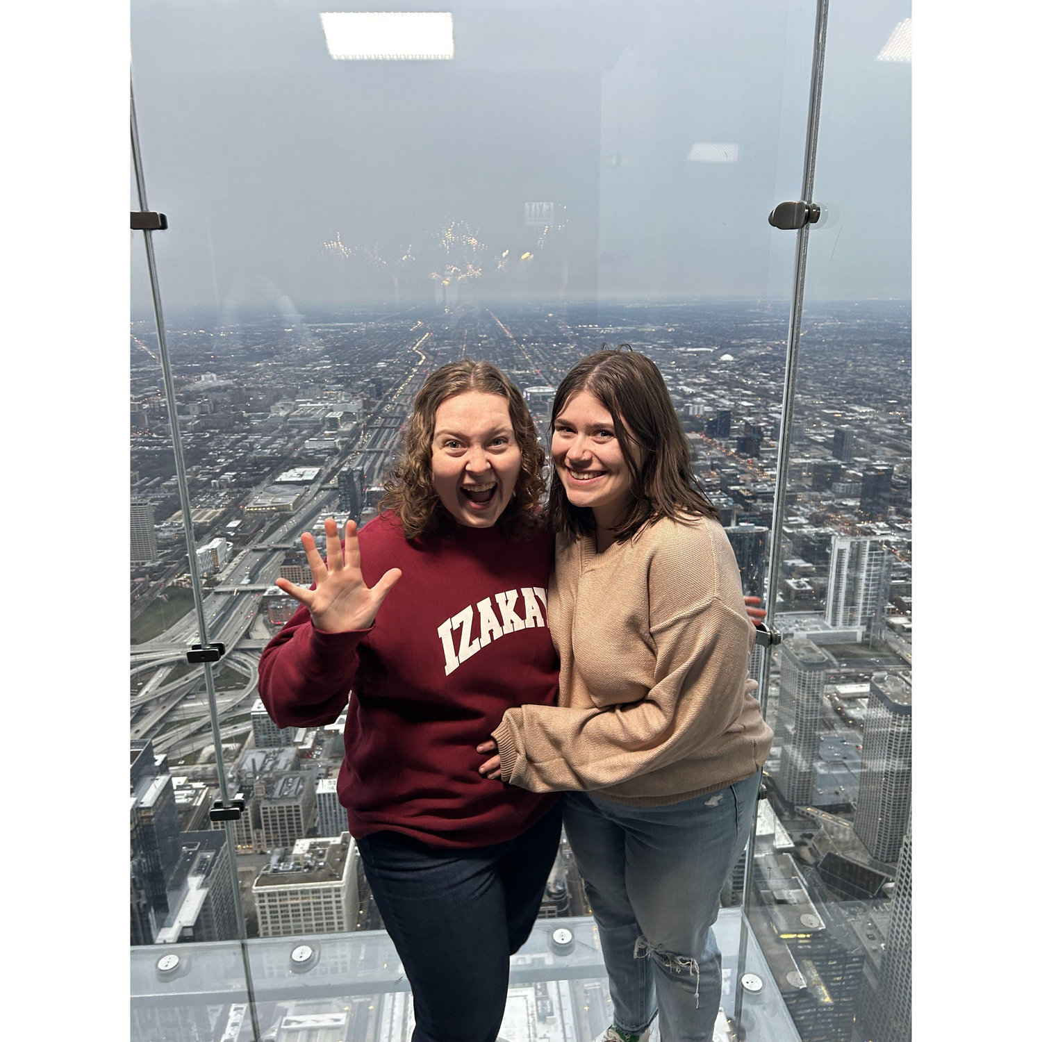 Dez scaring Emma (she's scared of heights).