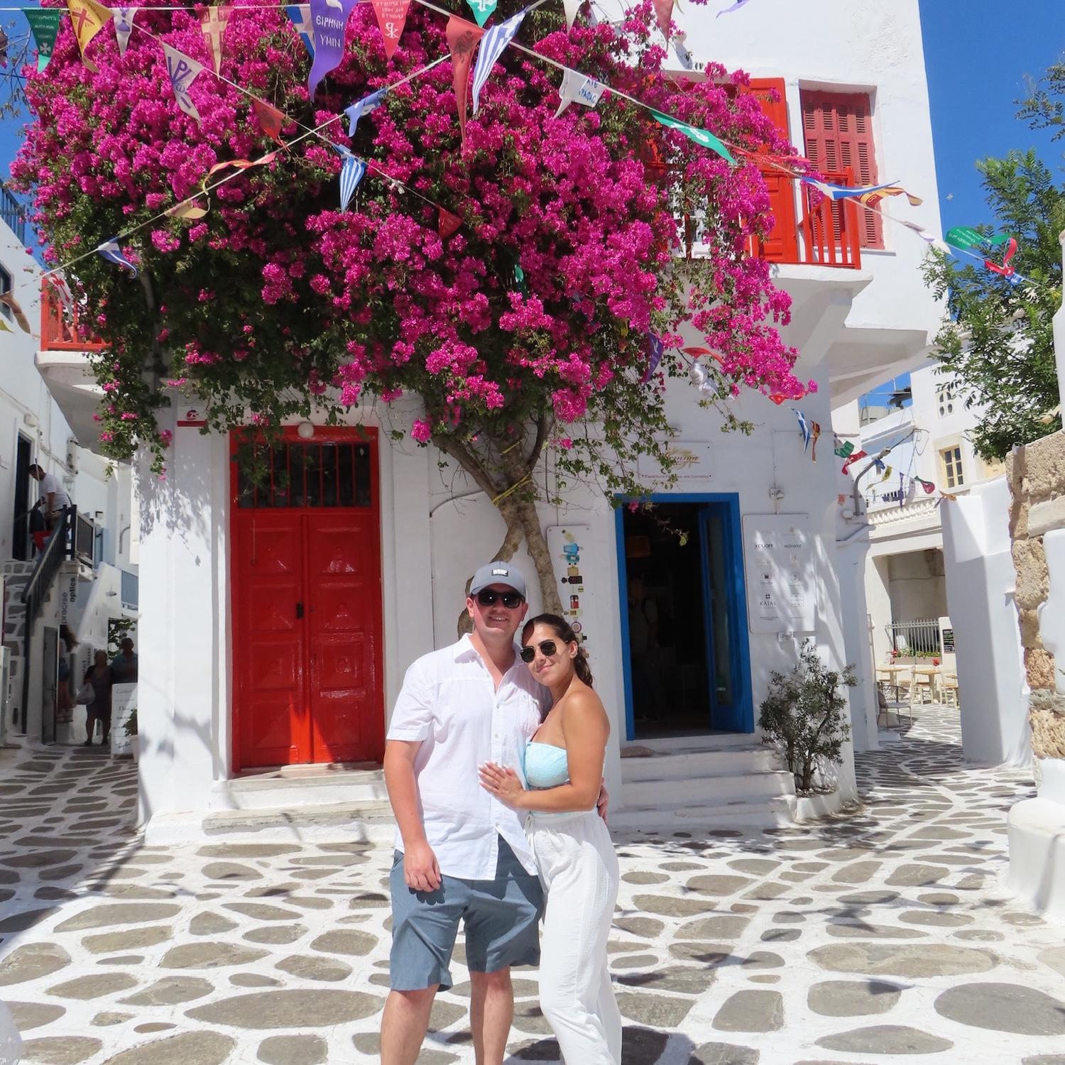 Us in Mykonos, Greece