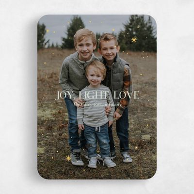 Green Rounded Holiday Card - Halferty Foil