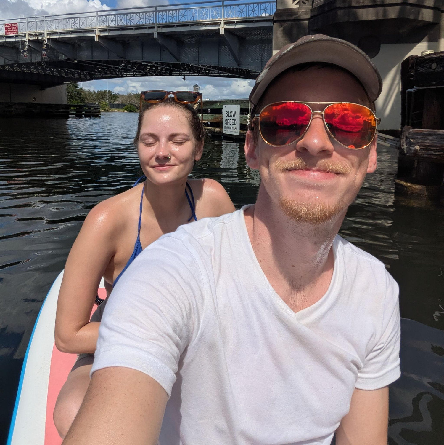 One of our favorite activities to do together is paddle boarding!