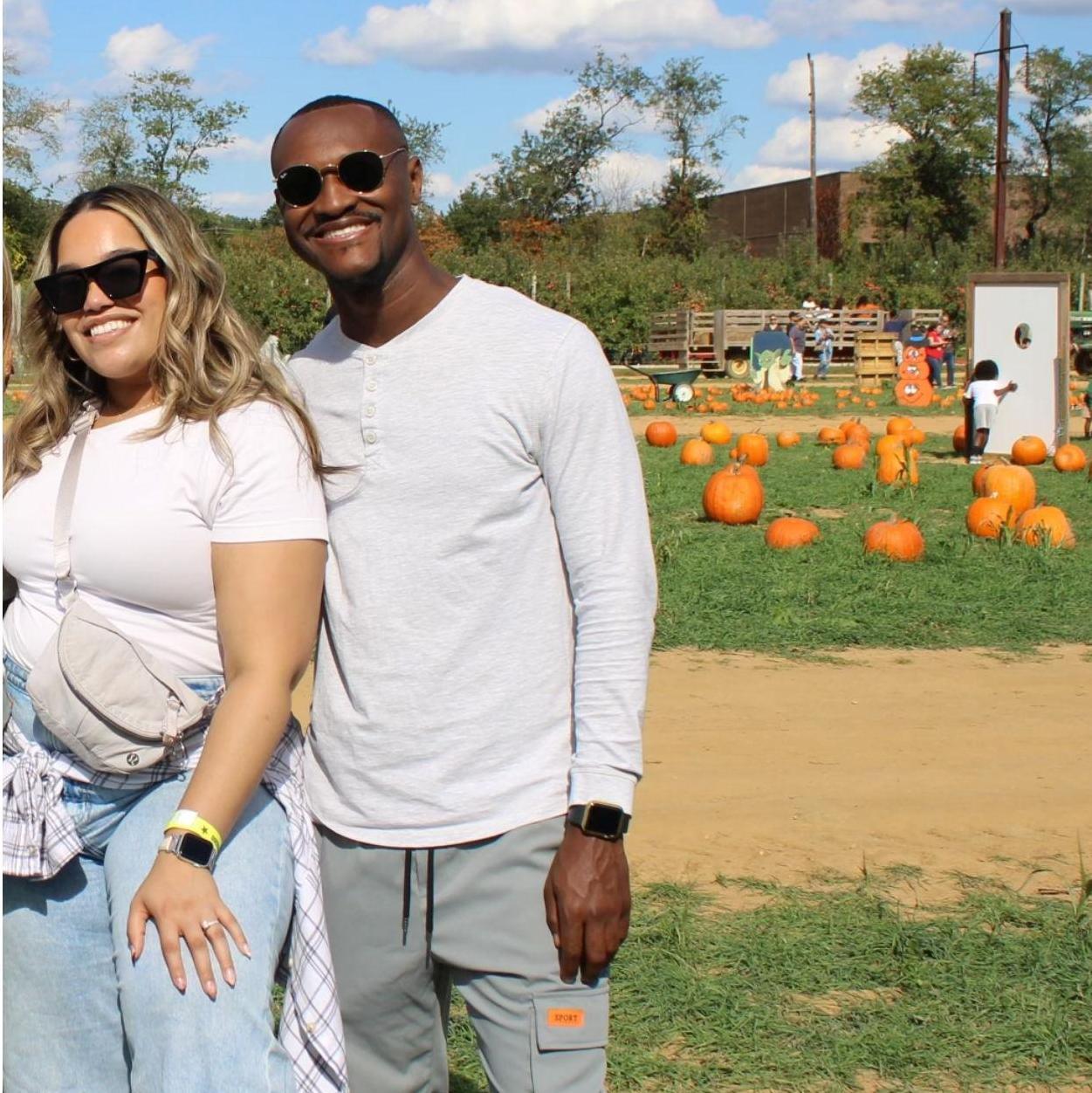 Pumpkin picking with our loved ones.