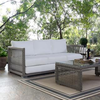 Aura Outdoor Wicker Rattan Sofa