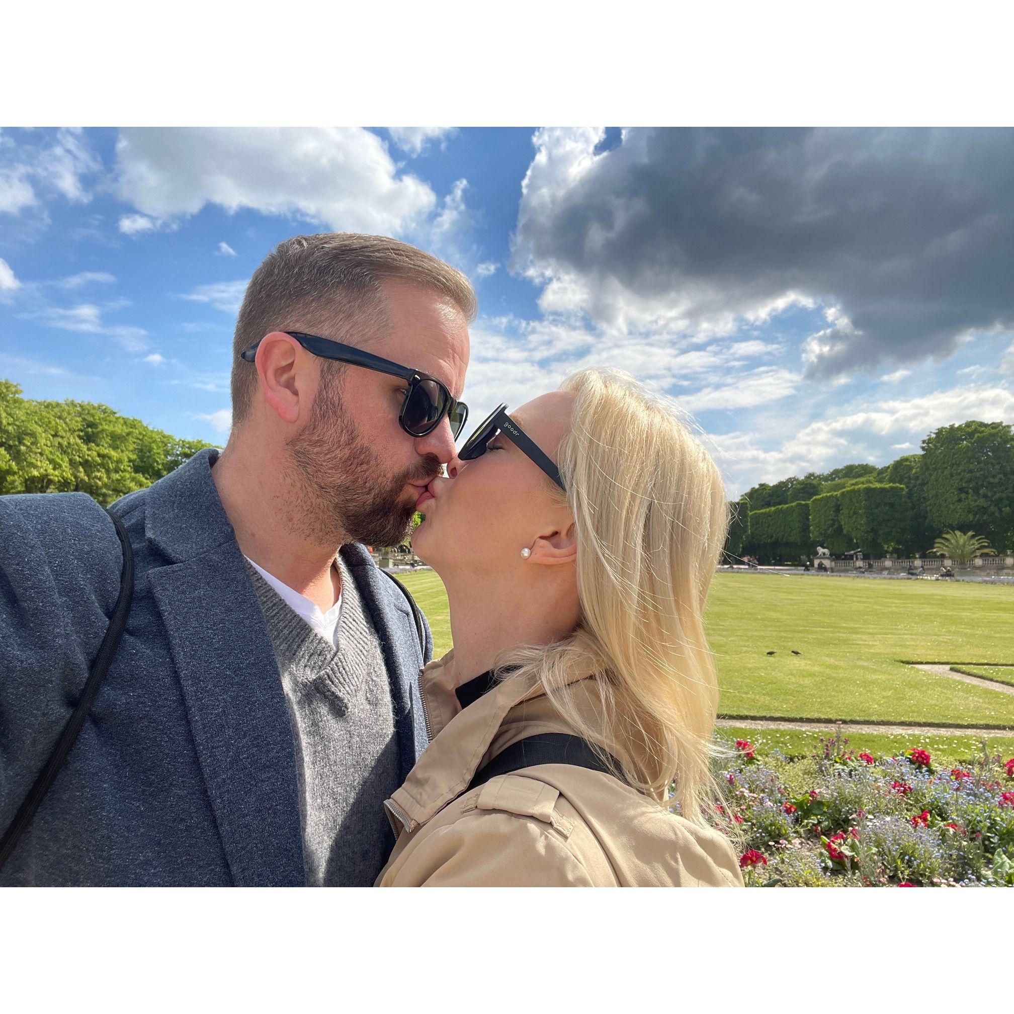 The couple's last day in Paris.