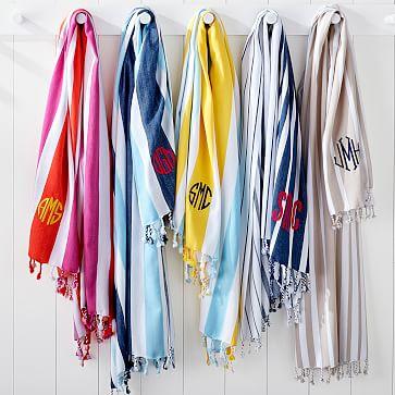 Striped Turkish Lightweight Towel