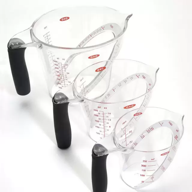 OXOInternational 3-Piece Angled Measuring Cup Set