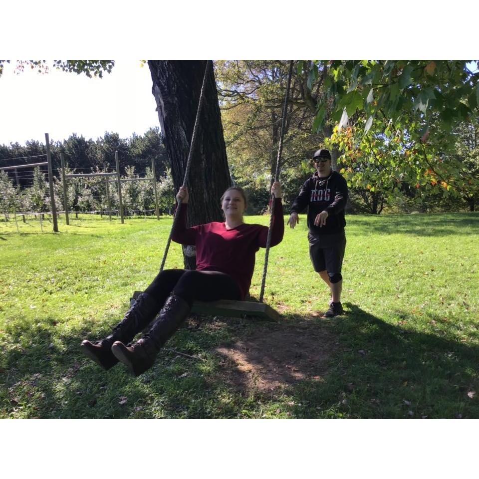 At the orchard!