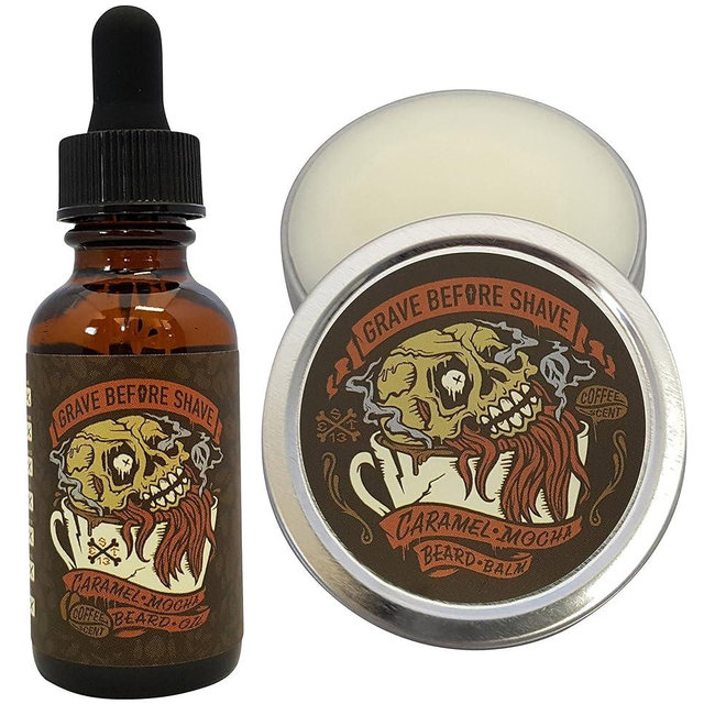 Grave Before Shave™ CARAMEL MOCHA BEARD PACK (Caramel Mocha Coffee Scented)