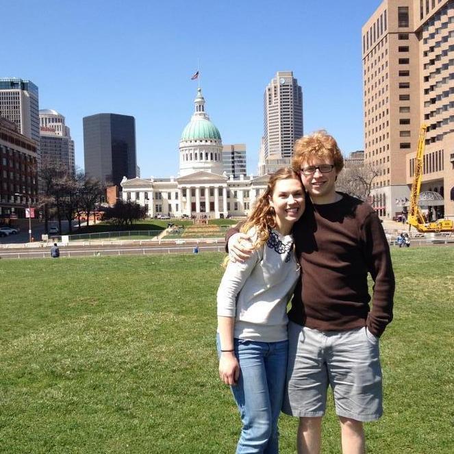 Our first trip together in 2014, to St. Louis!