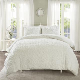 Sabrina 3-Piece Tufted Cotton Chenille Duvet Cover Set