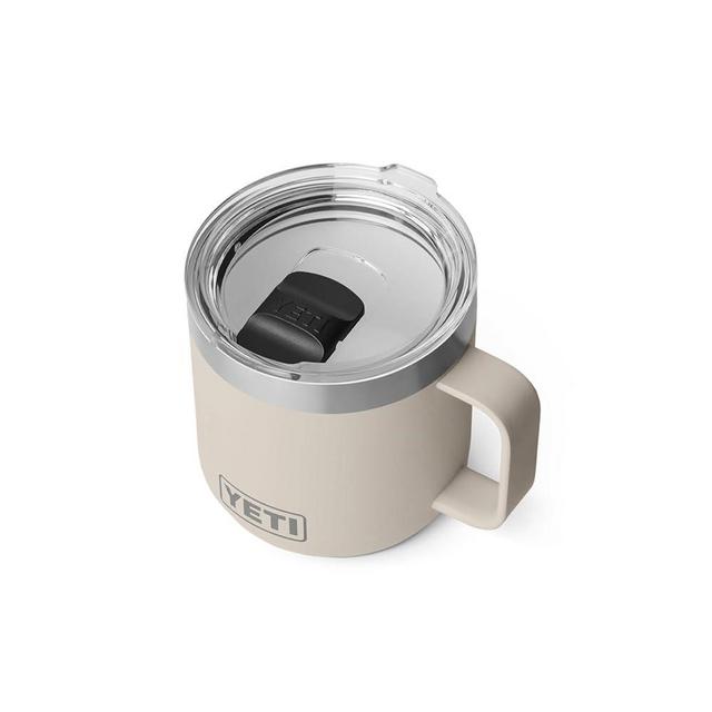 YETI Rambler 14 oz Ceramic Lined Stackable Mug, Vacuum Insulated, Stainless Steel with MagSlider Lid, Cape Taupe