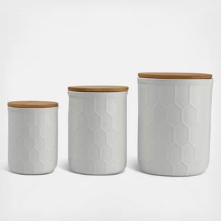 Ceramic 3-Piece Jar Set