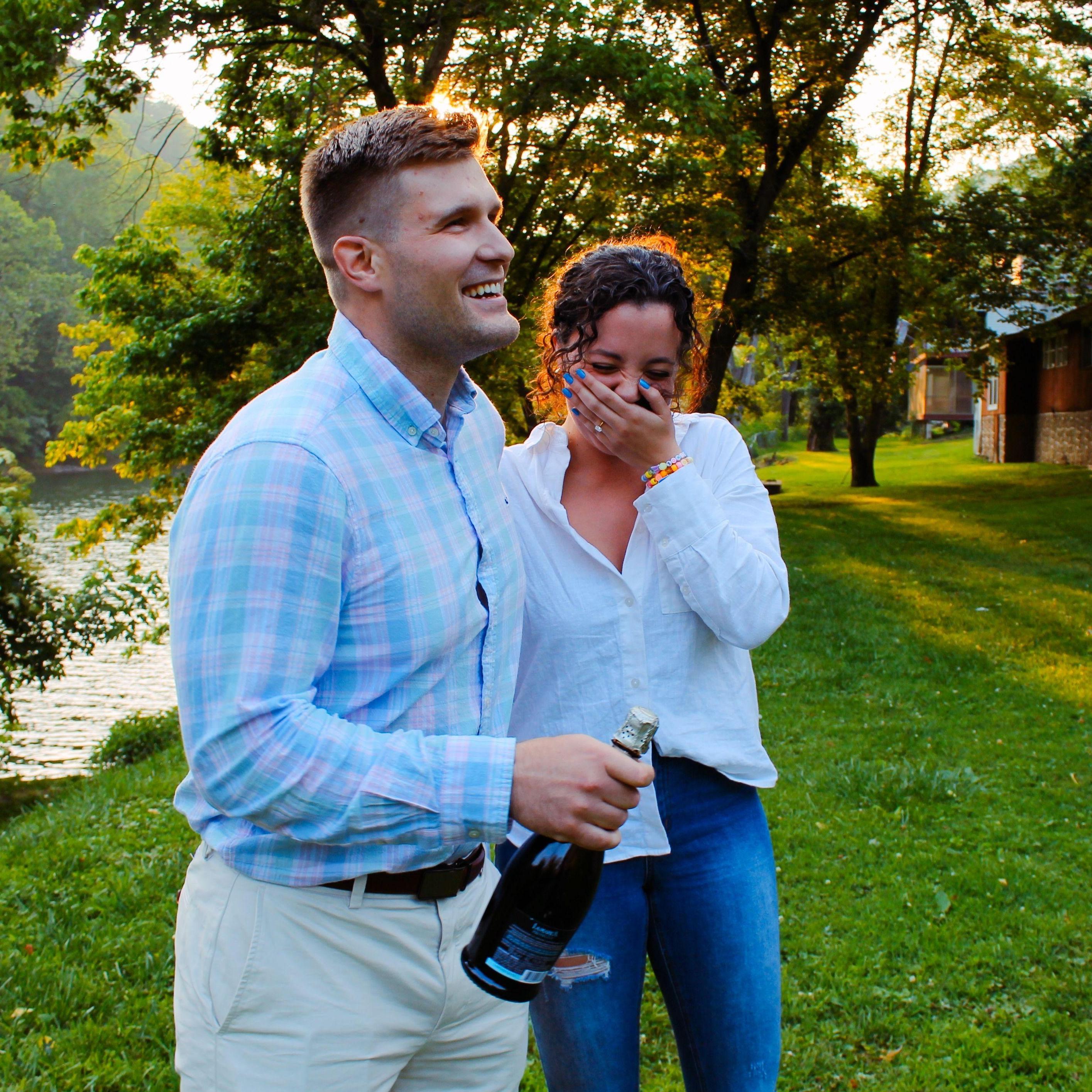 Right after we got engaged in West Virginia! June 2023