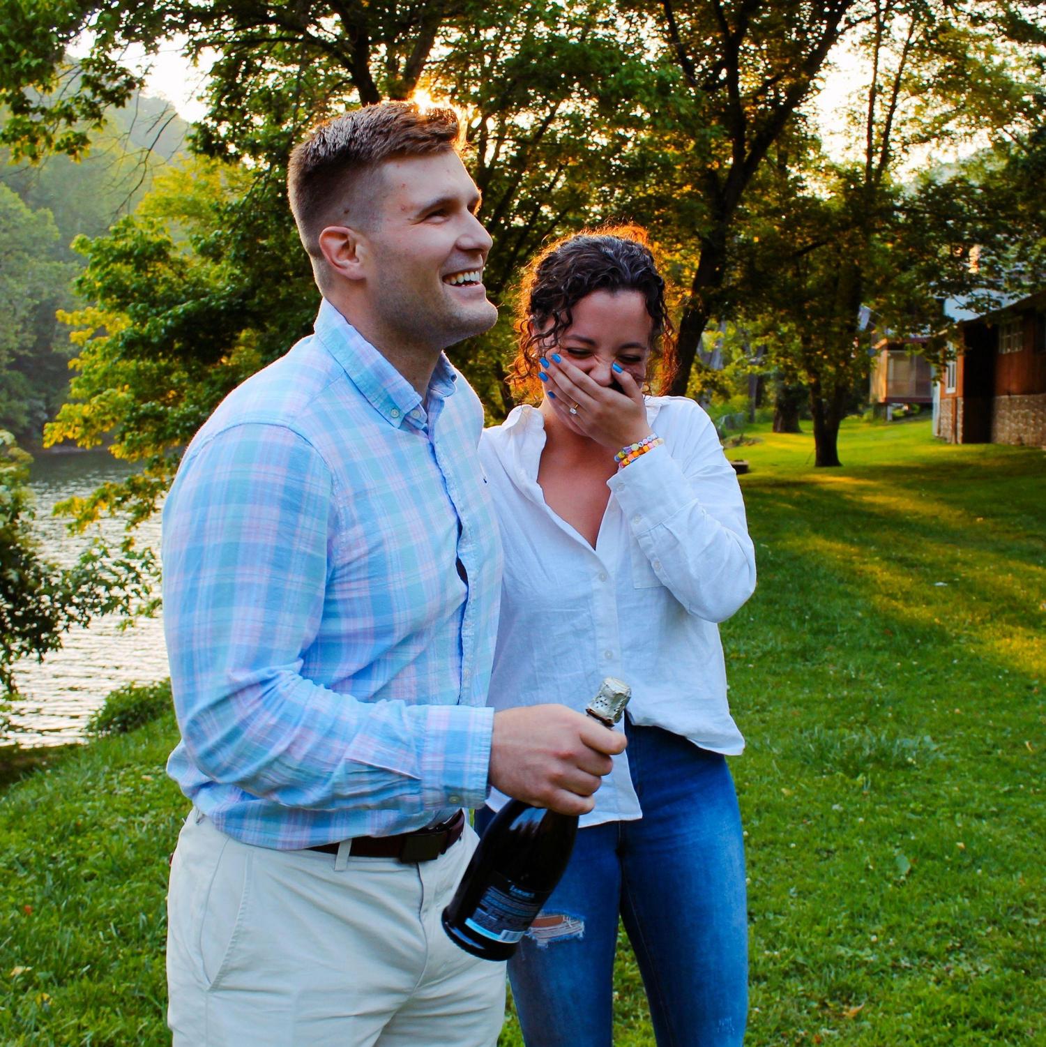 Right after we got engaged in West Virginia! June 2023